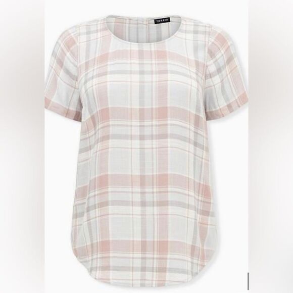 NWT Torrid Abbey Textured Woven Top 00 M L 10 12 - Picture 1 of 13